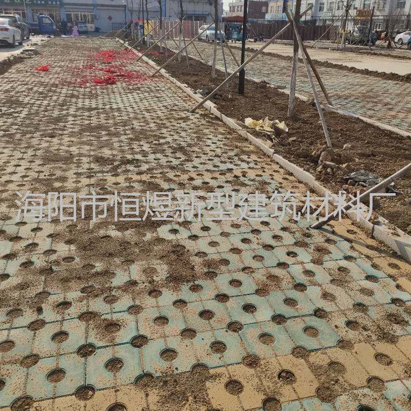 煙臺海陽市棚改工程項目煙臺路面磚透水磚實拍(圖5)