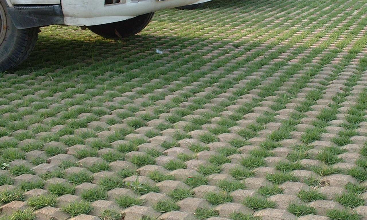 停車場草坪磚