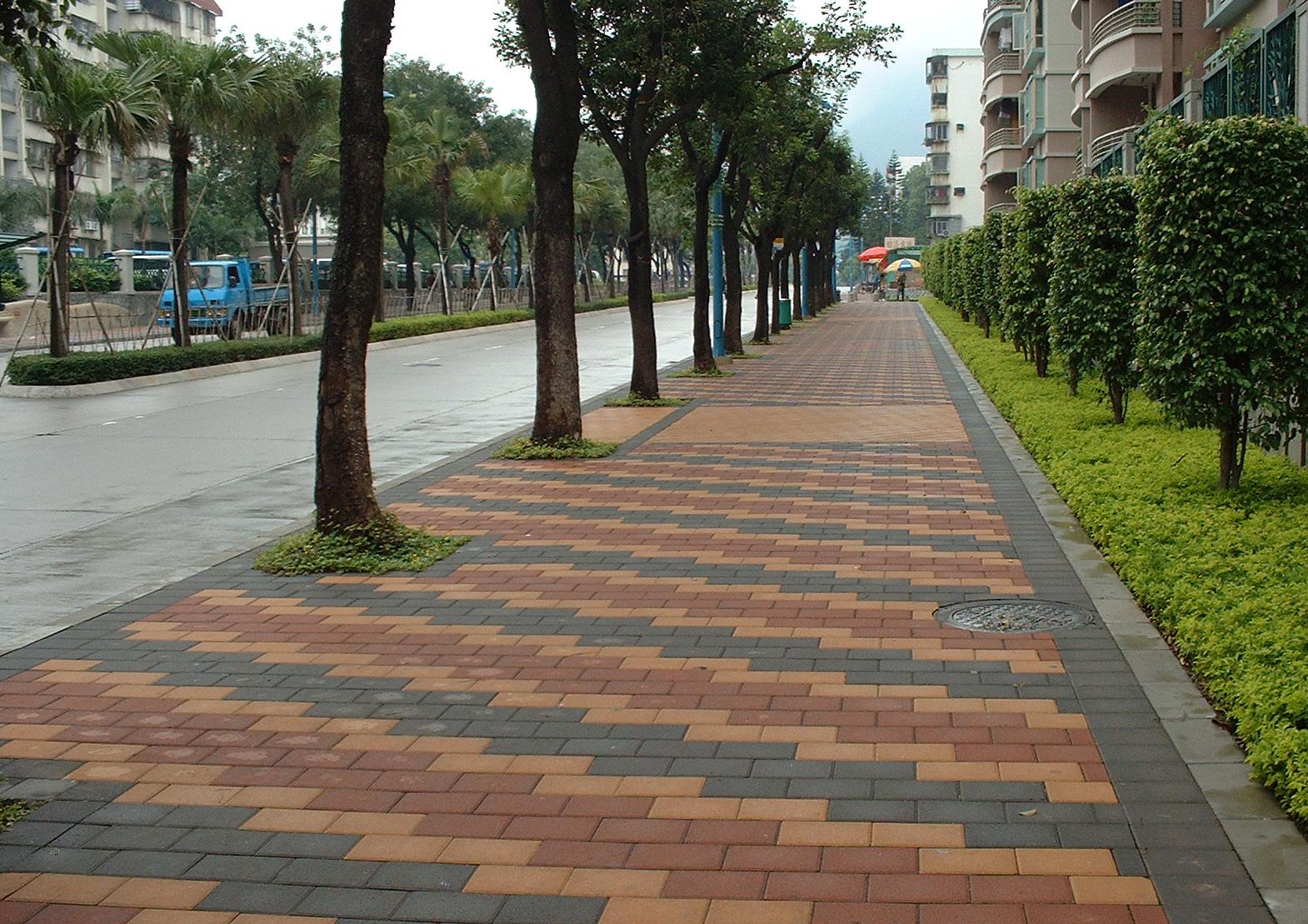 城市彩色混凝土路面磚